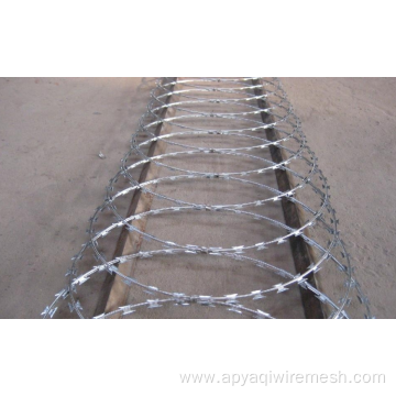 Galvanized Razor Barbed Wire Concertina Razor Wire fence